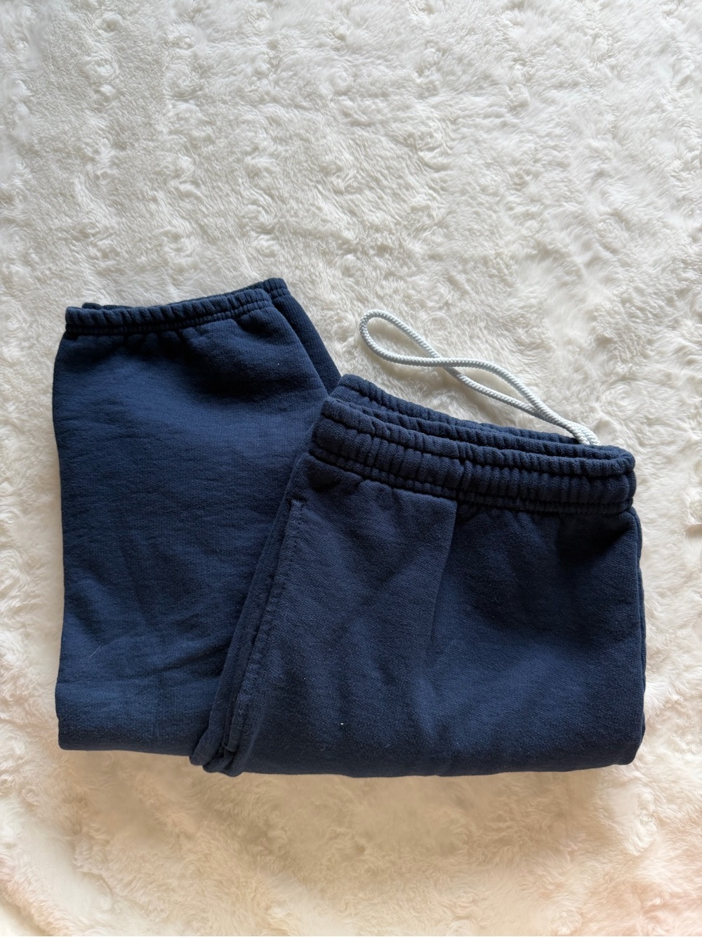 Fruit of the Loom Navy Sweatpants with Drawstring